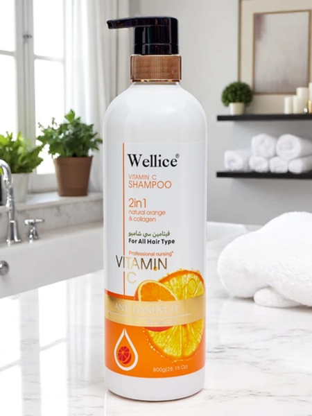 Shampooing 2-en-1 avec Vitamine C et Collagène