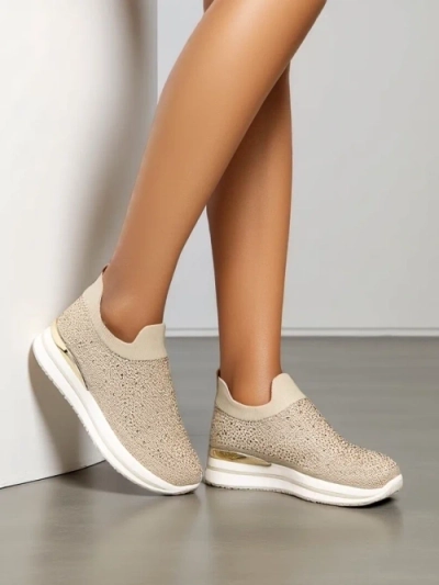 Chaussures de sport en tissu slip-on pour femmes Royalfashion Terrifa