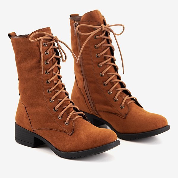 Chaussures plates marron Claretan - Chaussures