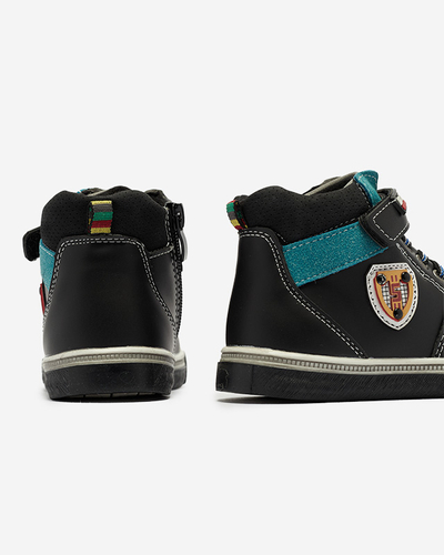 Bottes noires pour garçons Wiasio- Footwear