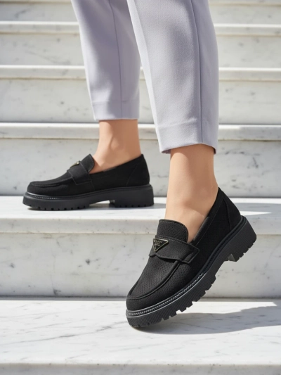 Élégantes Chaussures pour Femmes Nera en Cuir Écologique