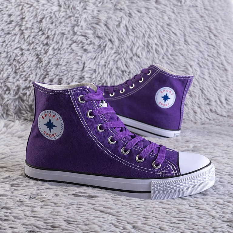 Baskets montantes violettes pour femmes Inter - Chaussures