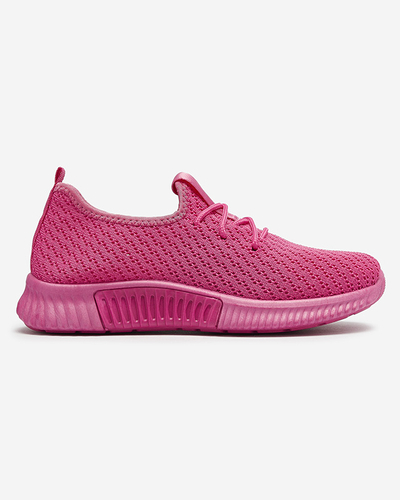 Fuchsia chaussures de sport en tissu pour femmes Vobbu- Footwear