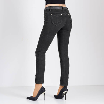 Pantalon en velours côtelé gris pour femme - Vêtements