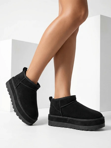 Royalfashion Bottes de neige courtes pour femmes a'la Biovve