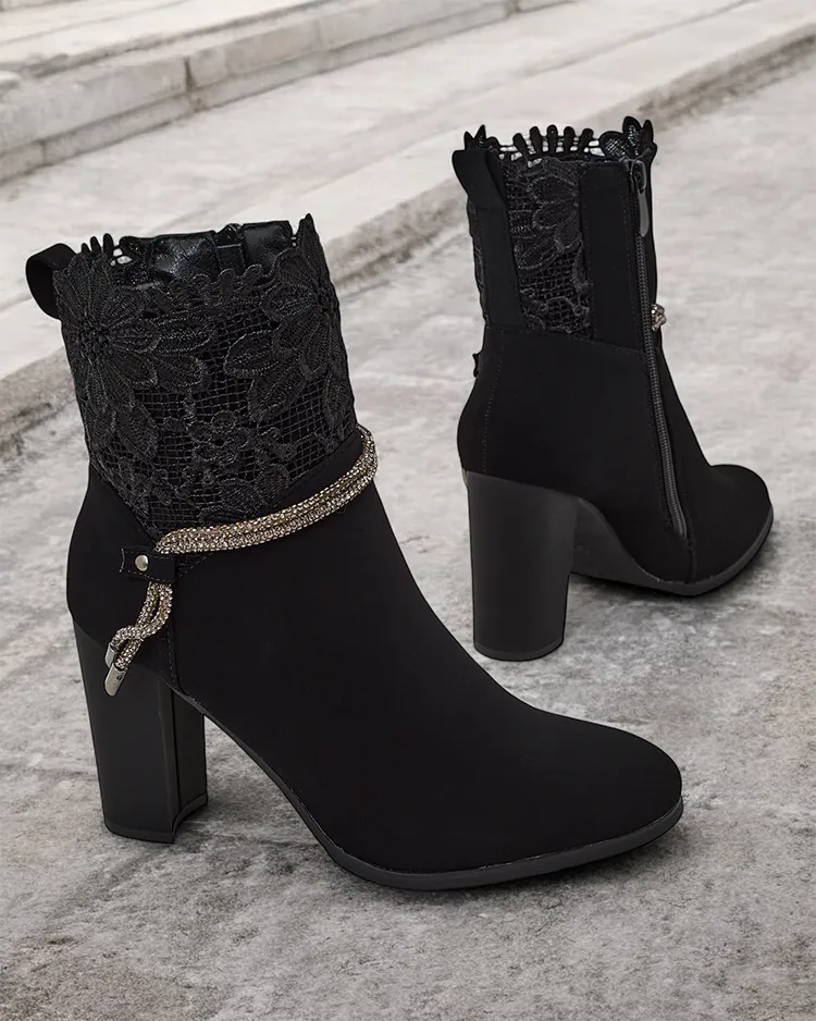 Royalfashion Bottes à talon aiguille Ercce pour femmes