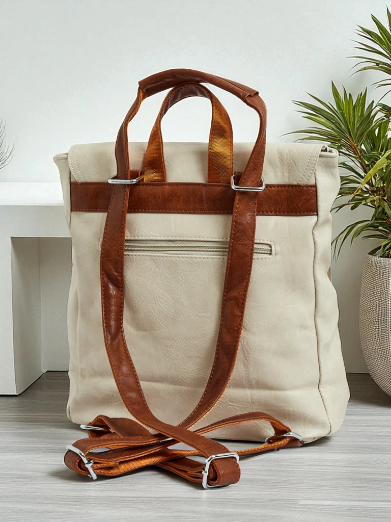 Royalfashion Sac à dos pour femmes en cuir écologique Klara