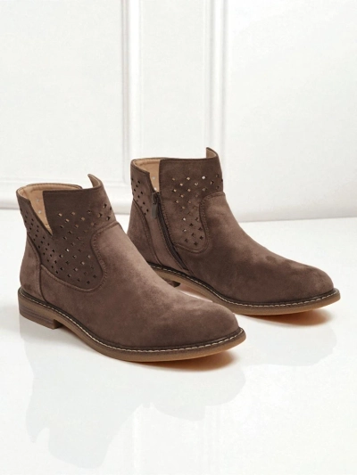 Bottines pour femmes en cuir naturel Rito