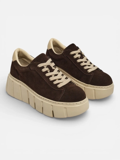 Baskets de sport pour femmes en cuir naturel Eller