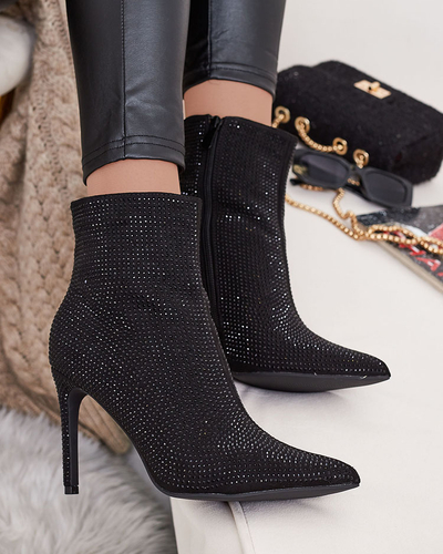 Royalfashion Bottes Lekirisa Zirconia Stiletto pour femmes