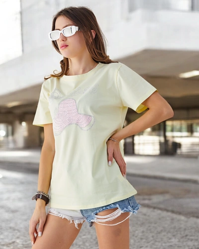 Blouse en coton pour femmes Royalfashion avec imprimé