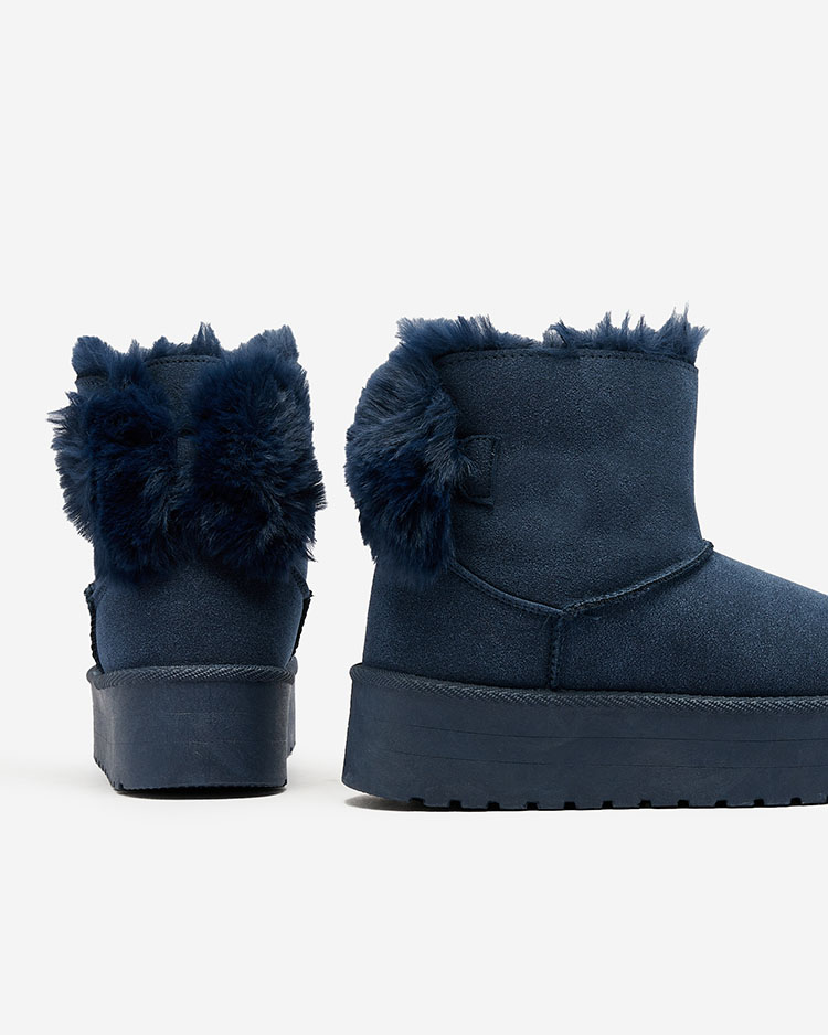 Royalfashion Bottes femmes a'la snow boots en noir Goroggo