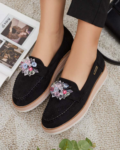 Royalfashion Mokassins avec pierres colorées Restea