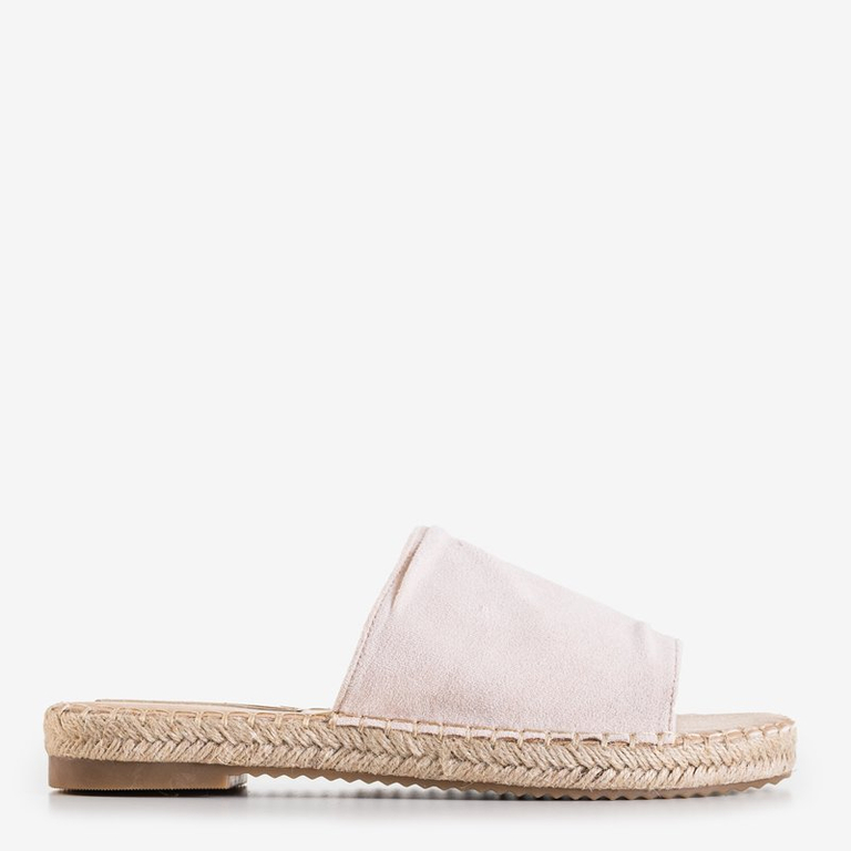 OUTLET Pantoufles Lamiya beiges pour femmes - Footwear