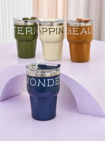 Royalfashion Mug thermique avec paille Belle
