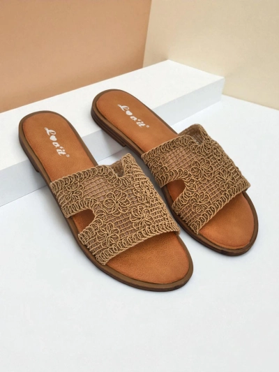 Rpyalfashion Sandales pour femmes avec une bride décorative Braida