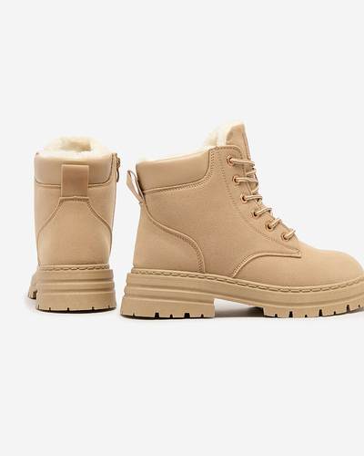 Royalfashion Bottes de trappeur isolées pour femmes marron clair Radoras