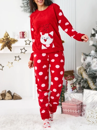 Pyjamas Royalfashion pour femmes avec un chaton