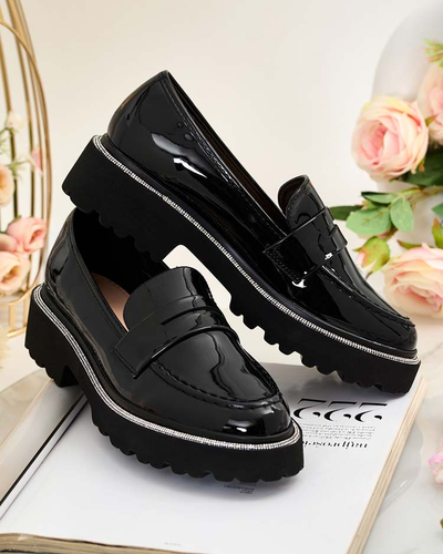 Royalfashion Mocassins laqués pour femme Deru