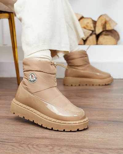 Royalfashion Bottes de neige à enfiler pour femme de couleur marron Ireda