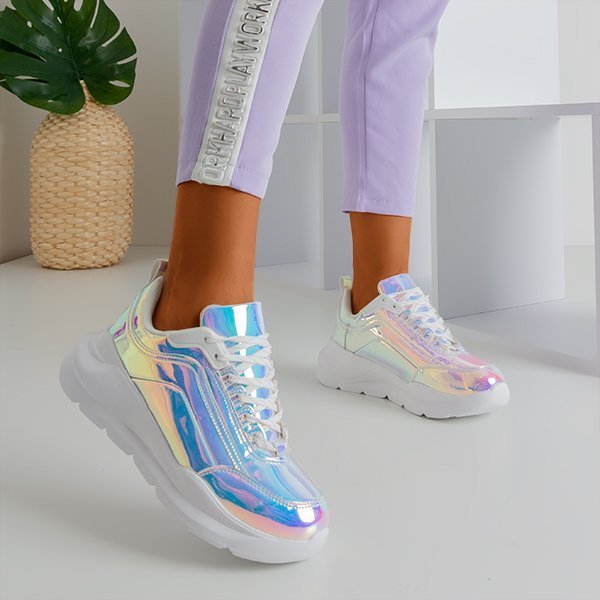 Chaussures holographiques sur une plate-forme épaisse Dambi - Chaussures