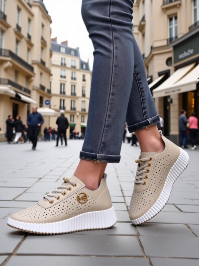 Royalfashion Baskets sportives à lacets pour femmes Jovenes