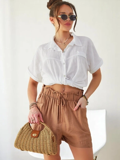 Royalfashion Shorts en viscose pour femmes