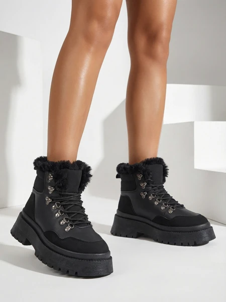 Bottes de neige à lacets pour femmes Royalfashion Qiroz