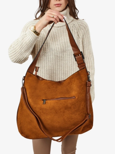 Sac à main shopper pour femmes en éco-daim Donenn