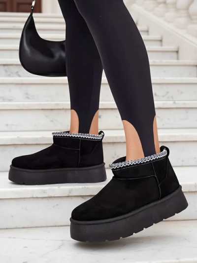 Royalfashion Bottes courtes pour femmes a'la bottes de neige Xoalla