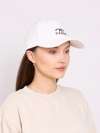 Casquette Royalfashion pour femmes avec visière et décoration en strass
