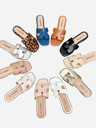 Royalfashion Sandales plates pour femmes Eval