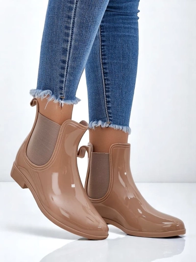 Bottes en caoutchouc laquées Royalfashion pour femmes Seris