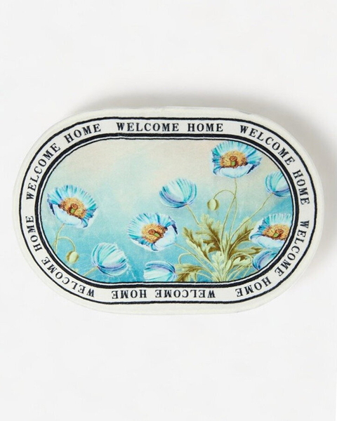 Royalfashion Tapis de paillasson coloré avec fleurs 40x60