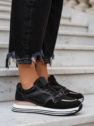 Royalfashion Baskets de sport plateforme pour femmes Erixo