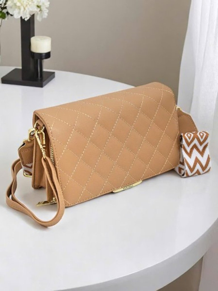 Royalfashion Portefeuille-sac multifonction matelassé à bandoulière Multi Culti