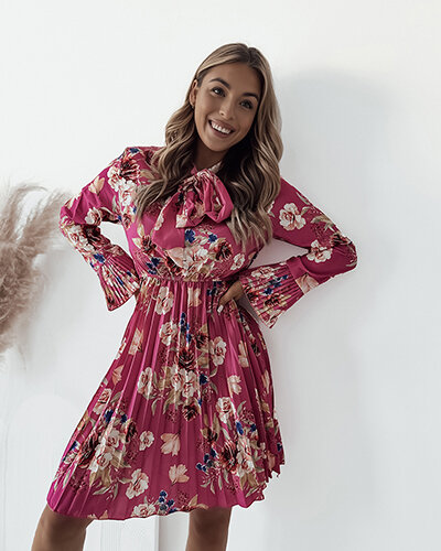 Royalfashion Mini robe florale pour femme