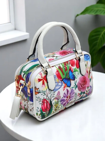 Sac à main floral pour femmes type mallette Royalfashion