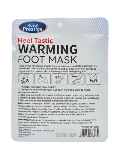 Masque pieds profondément hydratant – paire de chaussettes