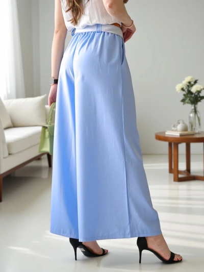 Pantalons larges Royalfashion pour femmes avec ceinture