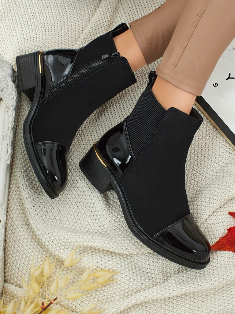 Bottines pour femmes en cuir écologique Eriselle