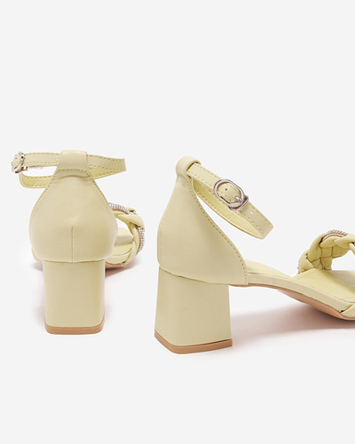 OUTLET Sandales vertes pour femmes sur le poteau de Marienka - Footwear