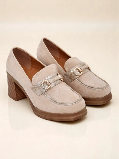Mocassins à talon bloc pour femmes Royalfashion Apareus