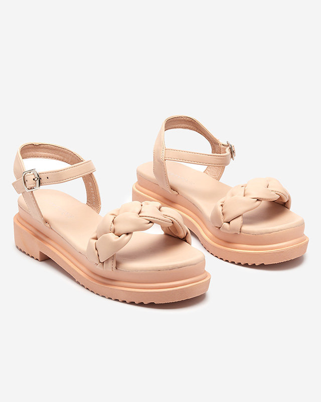 OUTLET Sandale poudreuse femme à ceinture tressée Kafha - Footwear