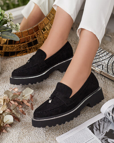 Royalfashion Mocassins pour femmes avec zircons Ali