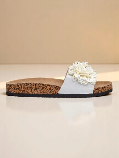 Royalfashion tongs pour femmes avec petites fleurs Occes