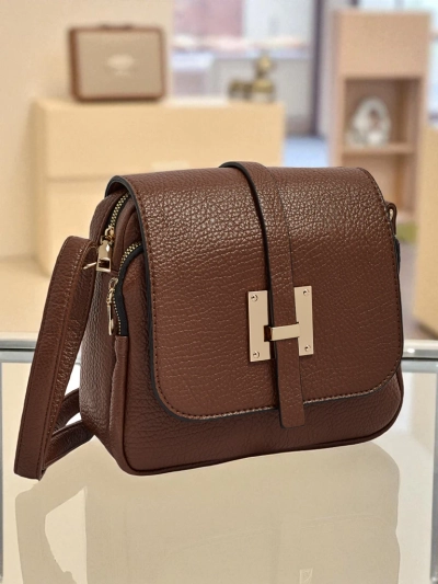 Royalfashion Sac à main polyvalent carré en cuir écologique
