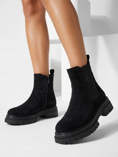 Bottines Chelsea pour femmes en éco-daim Lunvor