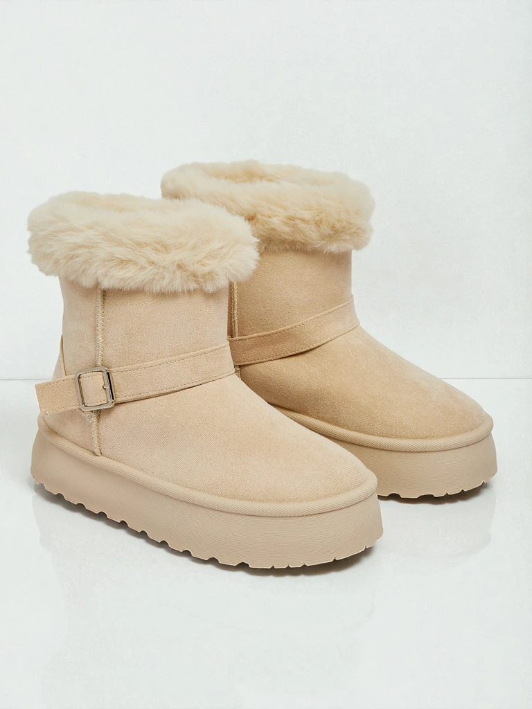 Royalfashion Bottes courtes de style bottes de neige pour femmes Myrelle