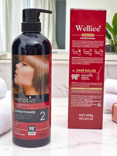 Après-shampoing à la kératine